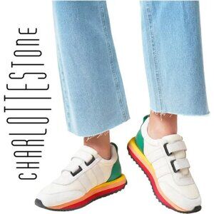 Charlotte Stone Rainbow Conway Hook & Loop Sneakers 10